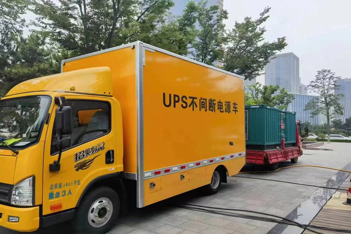 双牌发电机租赁施工现场